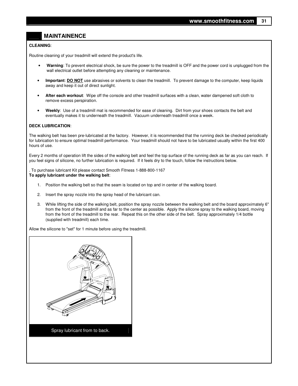 Smooth Fitness 9.35HR User Manual | Page 31 / 38