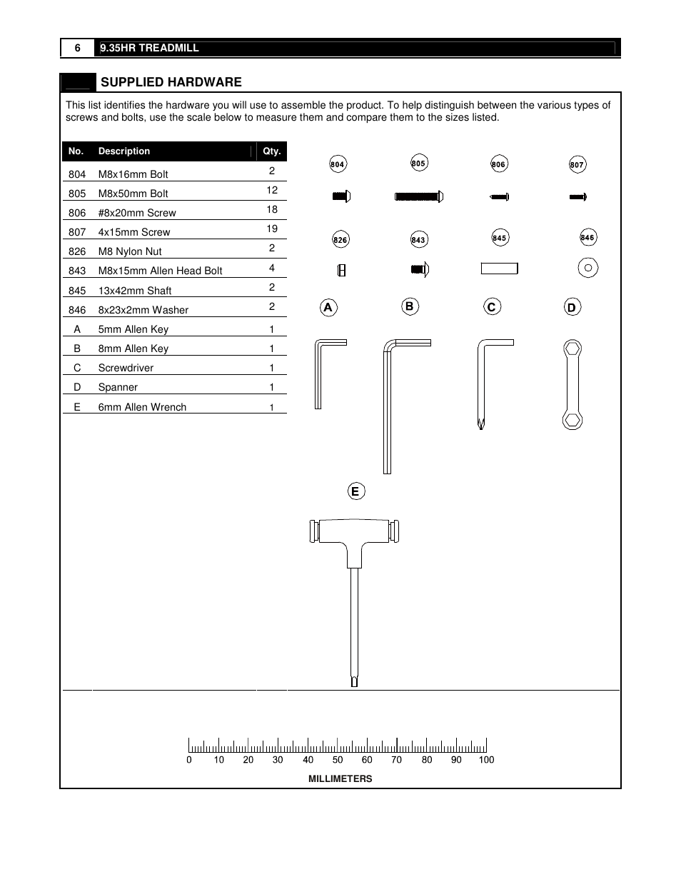 Smooth Fitness 9.35HR User Manual | Page 6 / 38