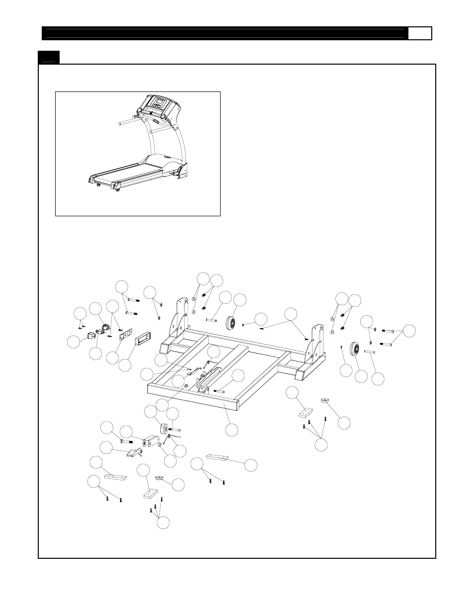Parts diagram | Smooth Fitness 5.25 Motorized Treadmill User Manual | Page 14 / 38