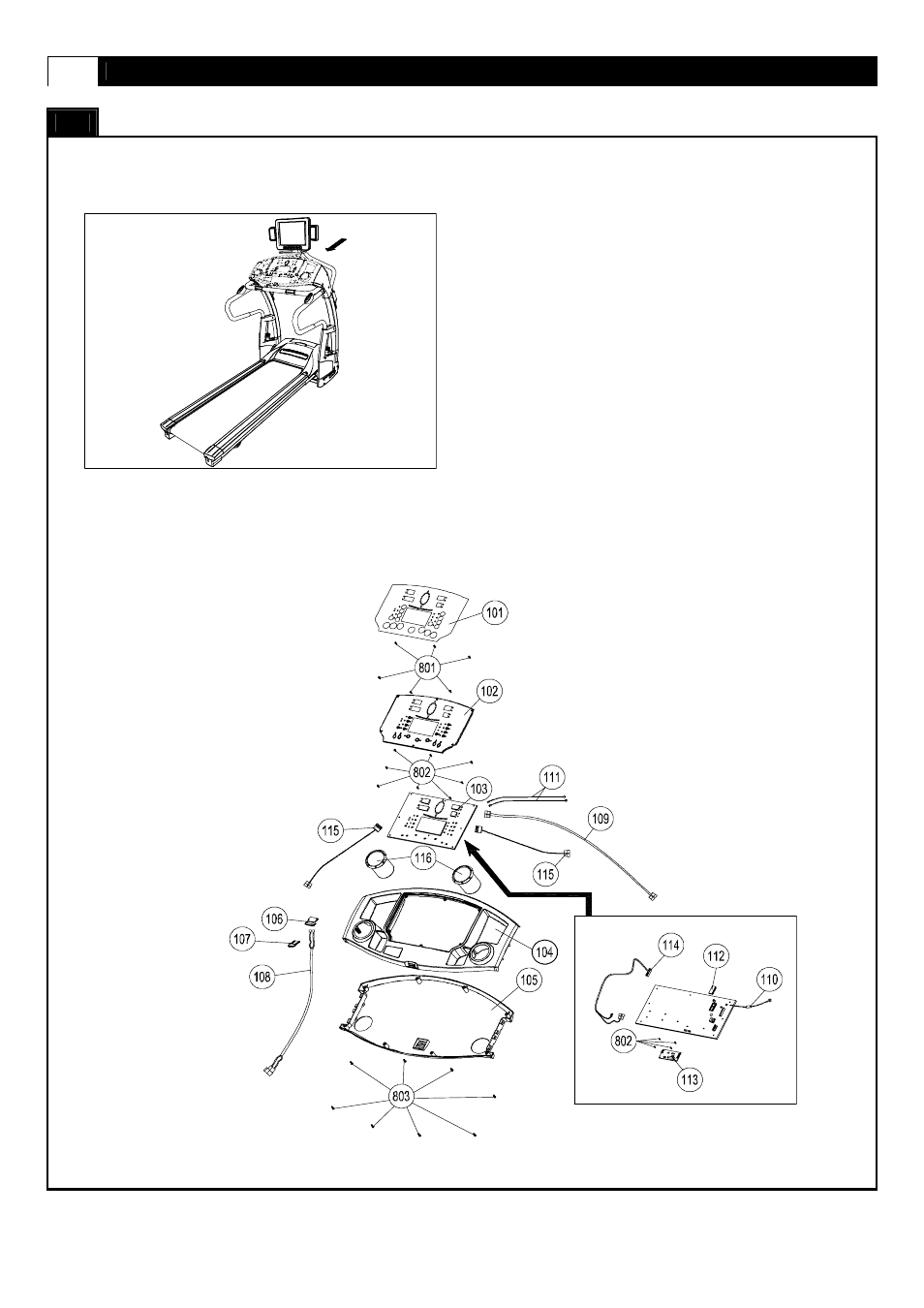 Parts diagram | Smooth Fitness 9.45TV User Manual | Page 12 / 42