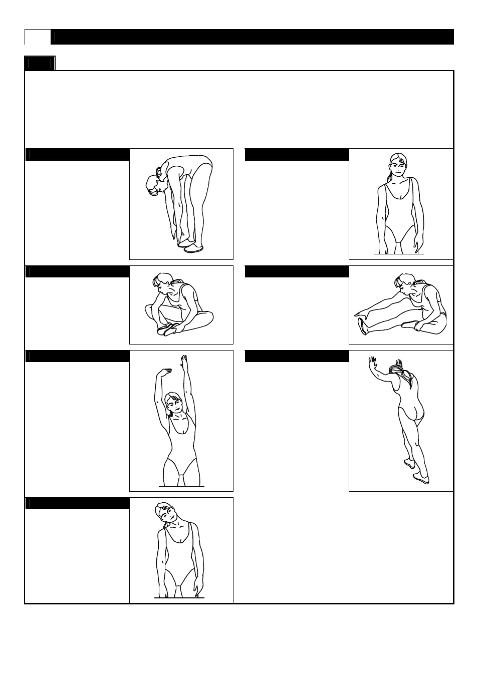 Stretching routine | Smooth Fitness 9.45TV User Manual | Page 40 / 42