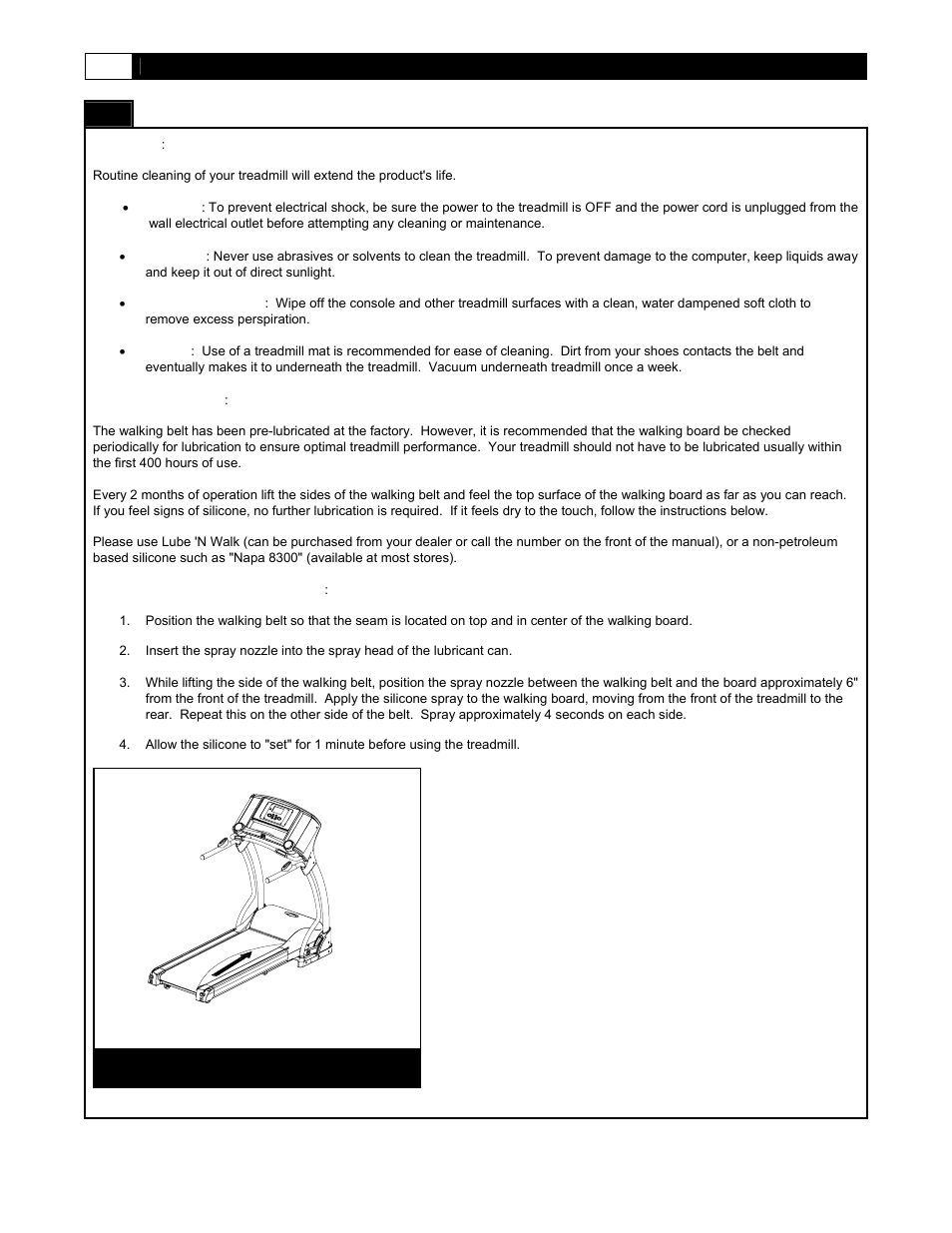 Maintainence | Smooth Fitness Smooth EVO FX25 User Manual | Page 32 / 38