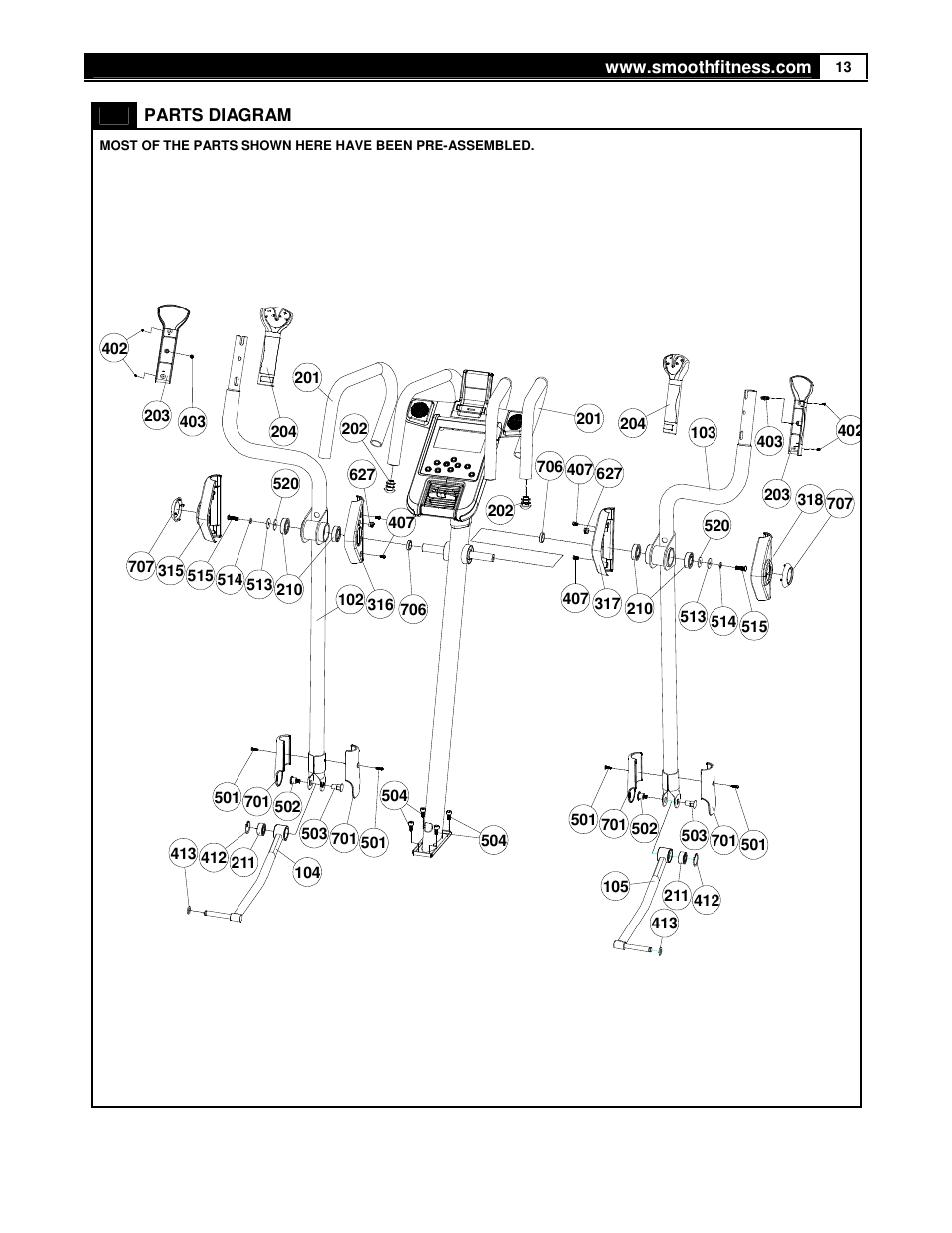 Smooth Fitness DMT X2 User Manual | Page 13 / 45