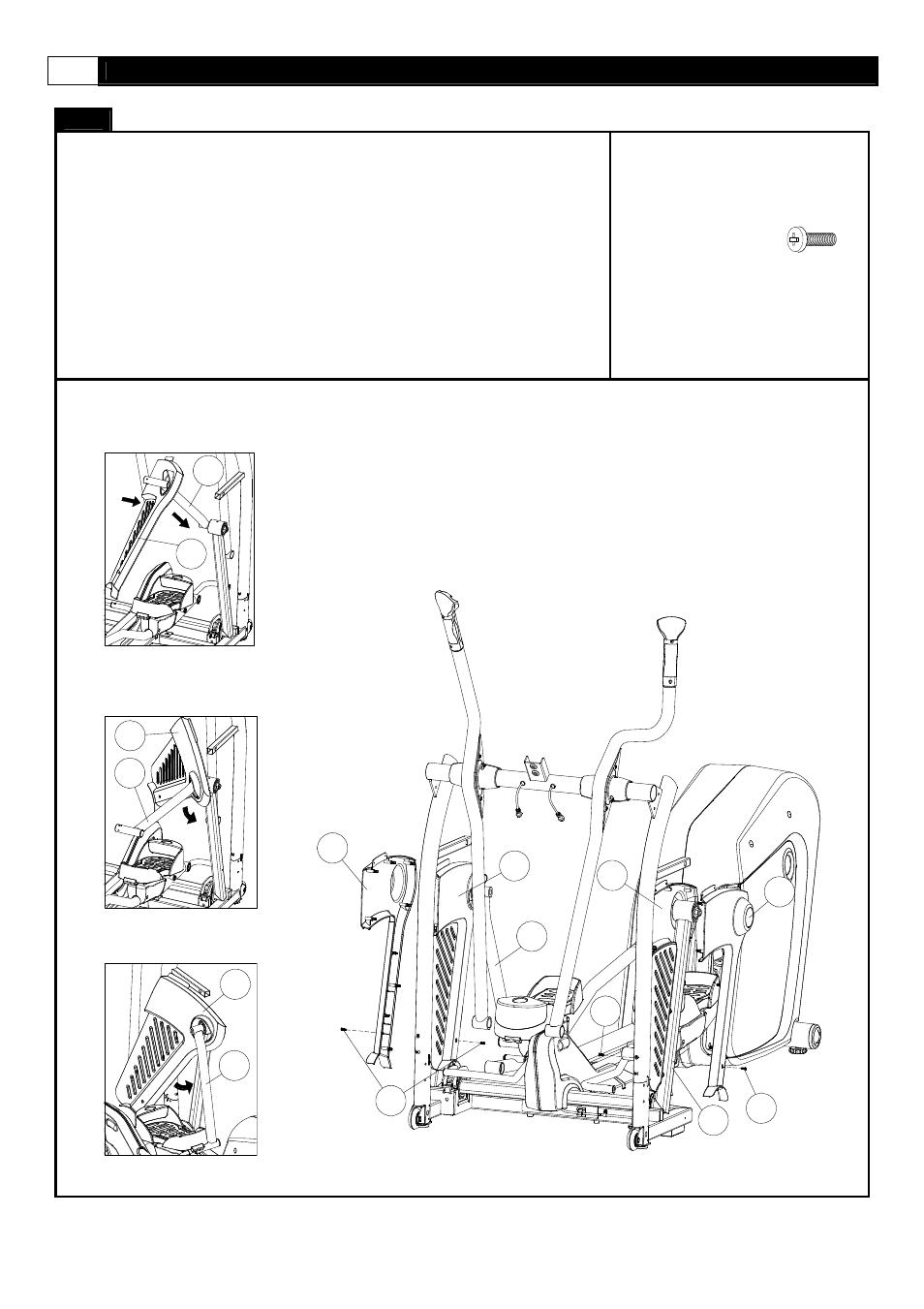 Assembly, Step1 step2, Step3 | 512 x4 | Smooth Fitness Smooth 9.25x User Manual | Page 24 / 49