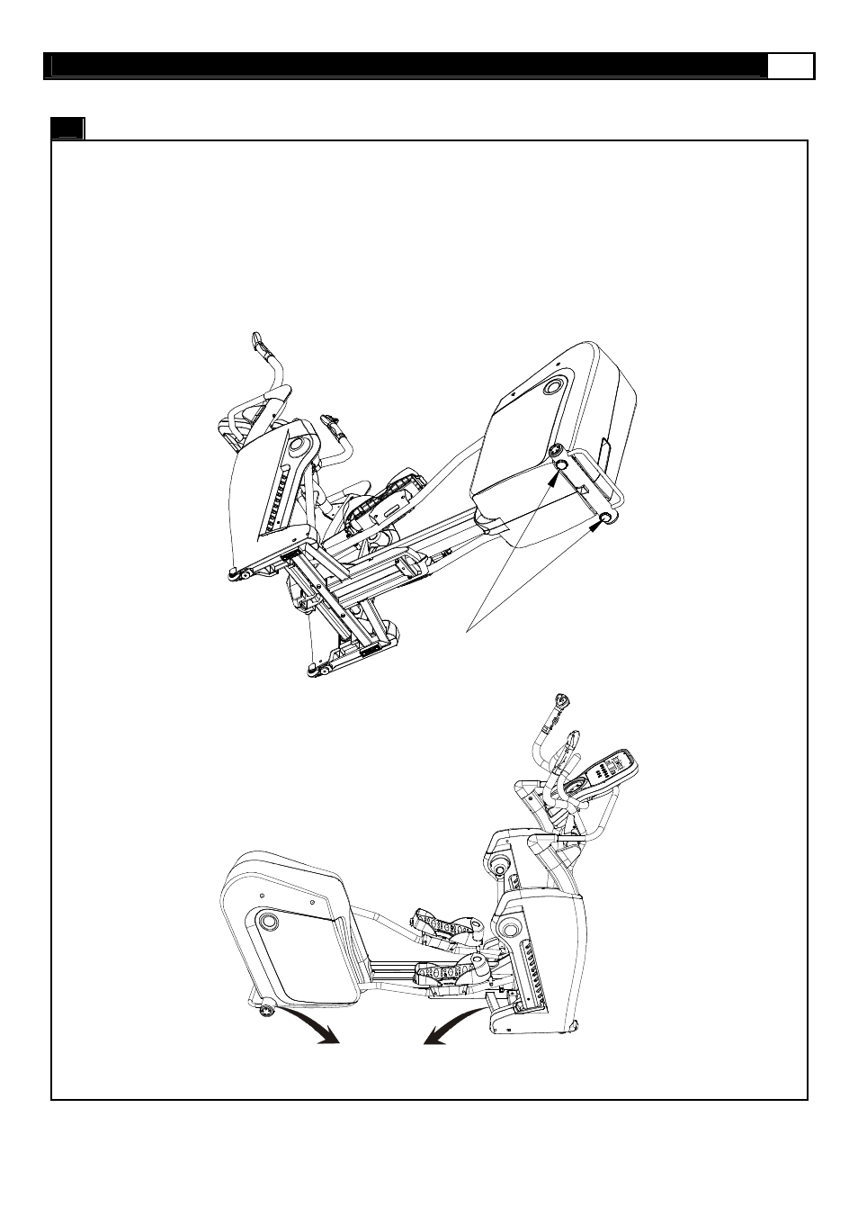 Level adjustment, Serial number location | Smooth Fitness Smooth 9.25x User Manual | Page 37 / 49