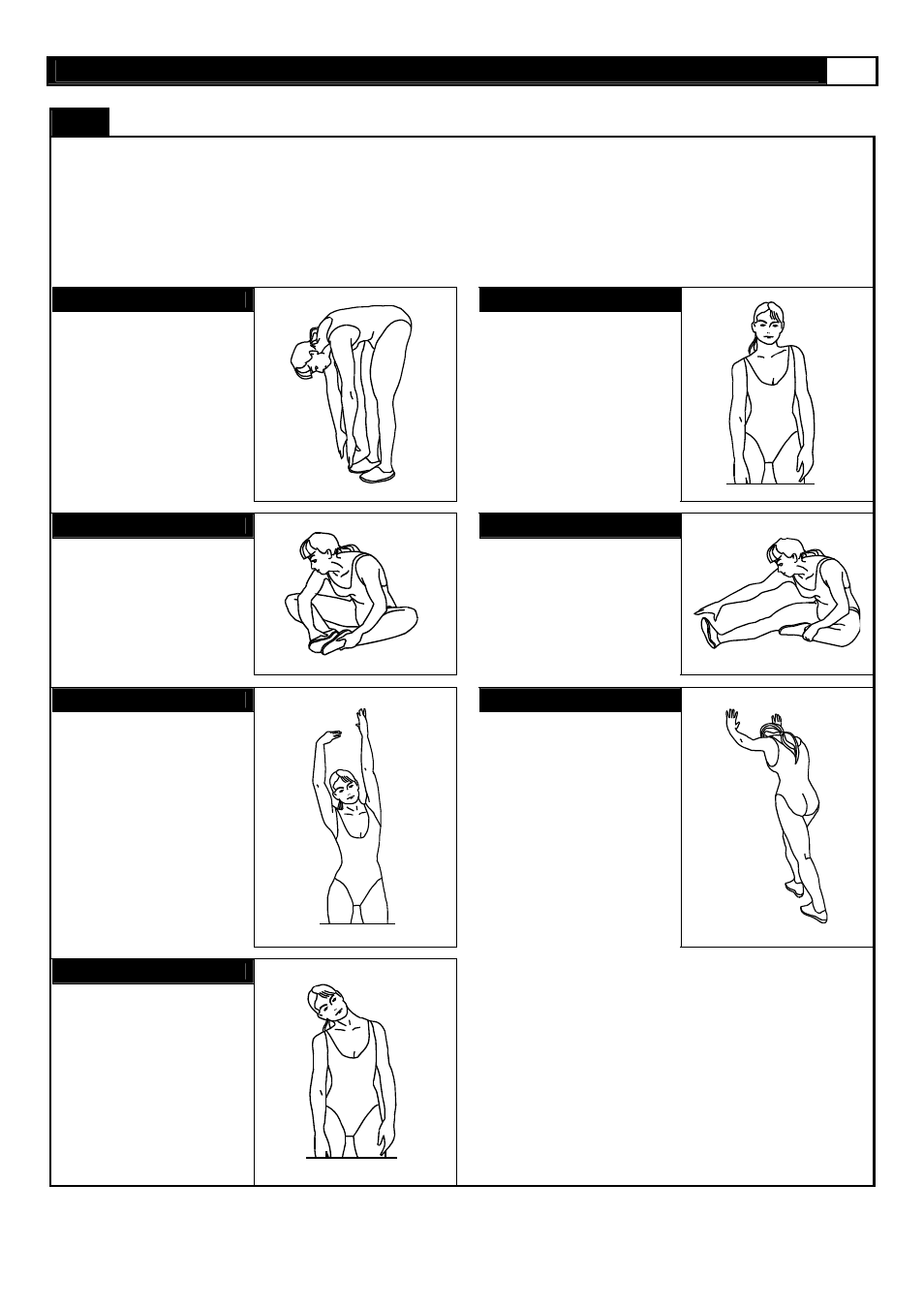 Stretching routine | Smooth Fitness Smooth 9.25x User Manual | Page 41 / 49