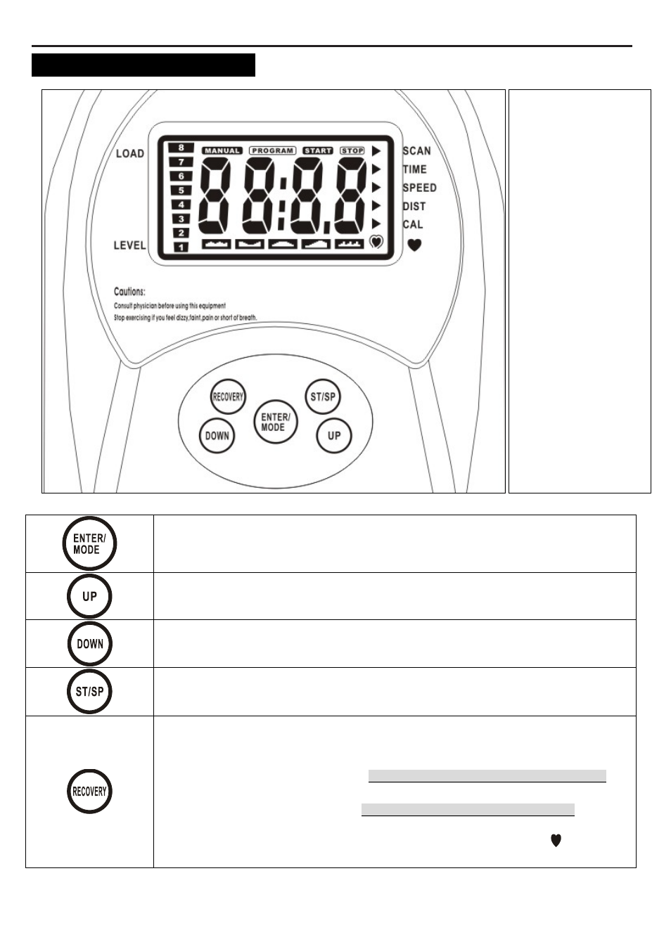 Onsole, Nstructions, Console buttons | Smooth Fitness V2300 User Manual | Page 18 / 29
