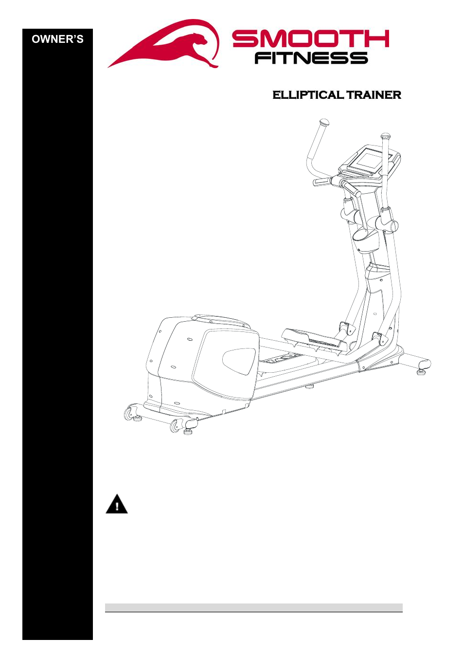 Smooth Fitness ELLIPTICAL TRAINER CE-8.0LC User Manual | 37 pages