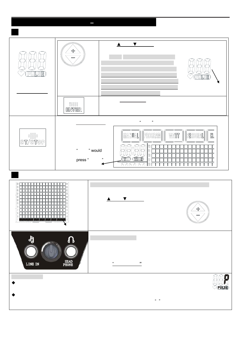 Onsole, Nstructions, Anual | Rogram, 2 ” instruction | Smooth Fitness ELLIPTICAL TRAINER CE-8.0LC User Manual | Page 20 / 37
