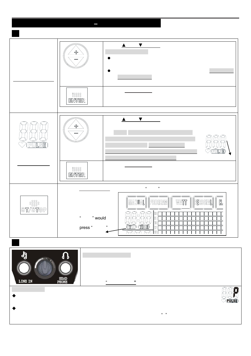 Onsole, Nstructions, Rogram (p1~p12) | 2 ” instruction | Smooth Fitness ELLIPTICAL TRAINER CE-8.0LC User Manual | Page 22 / 37