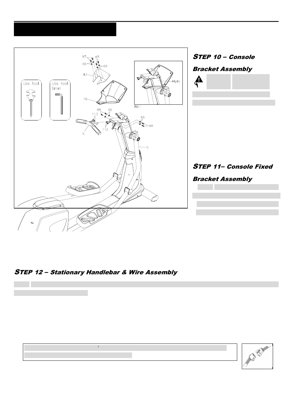 Ssembly, Nstructions | Smooth Fitness ELLIPTICAL TRAINER CE-8.0LC User Manual | Page 9 / 37