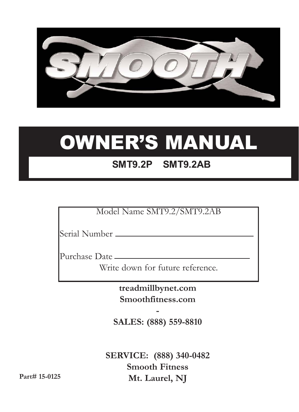 Smooth Fitness SMT9.2P User Manual | 19 pages