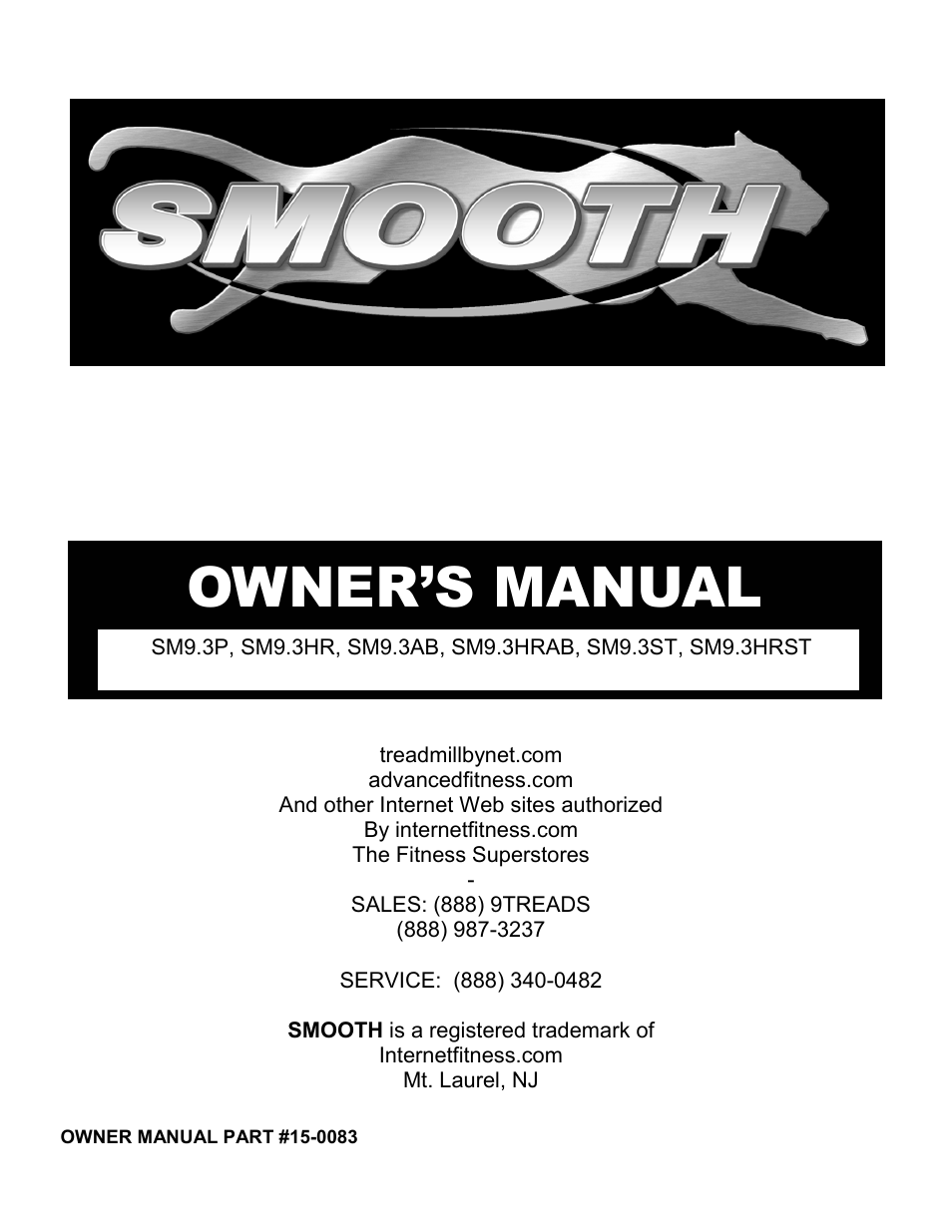Smooth Fitness SM9.3ST User Manual | 31 pages