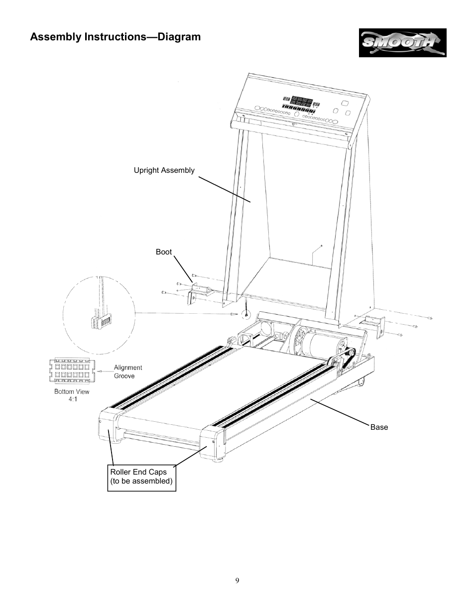 Assembly instructions—diagram | Smooth Fitness SM9.3ST User Manual | Page 9 / 31