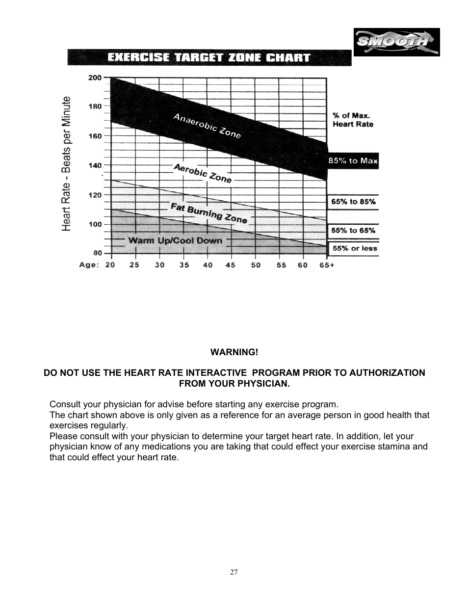 Smooth Fitness SM9.3AB User Manual | Page 27 / 31