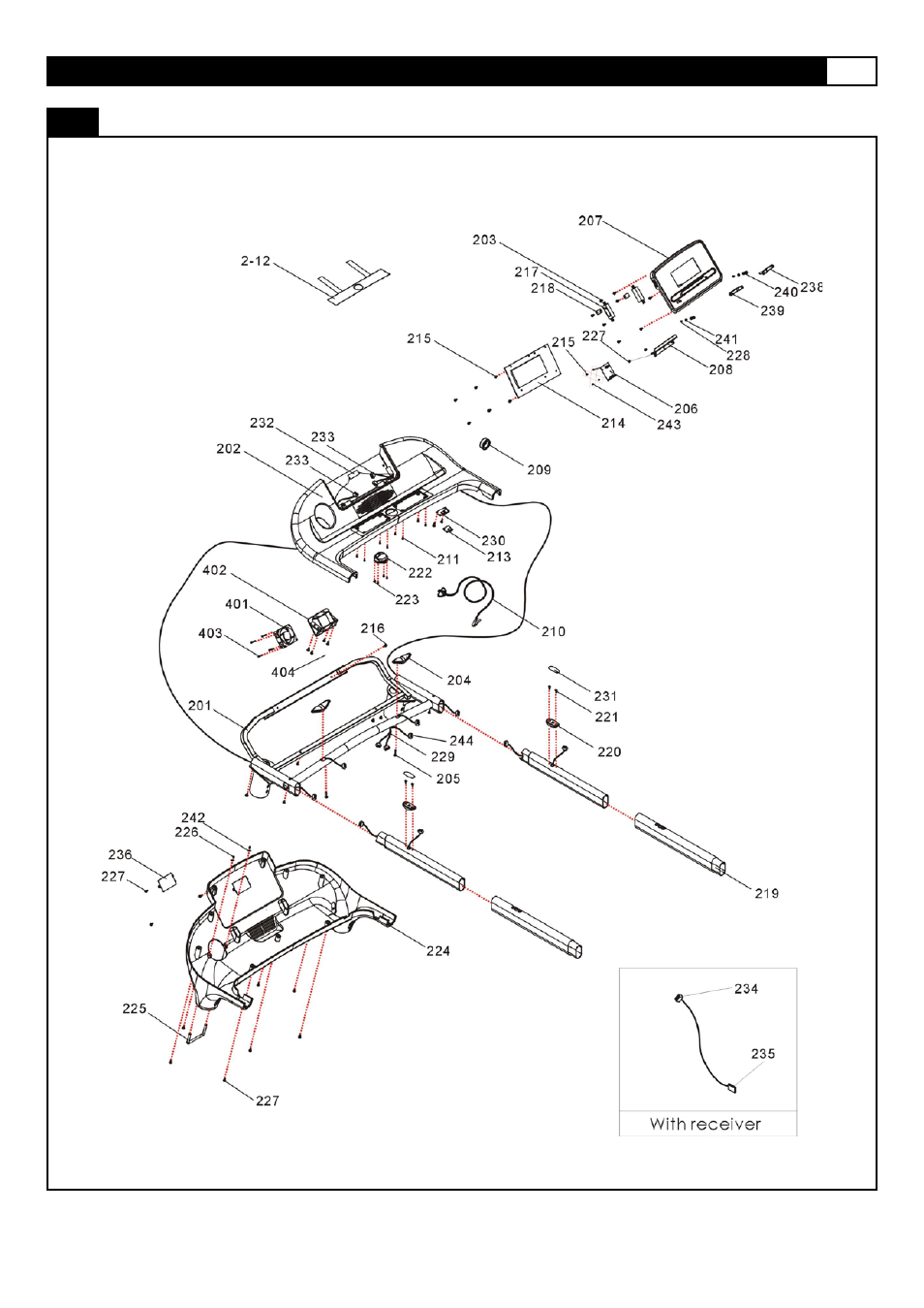 Parts diagram | Smooth Fitness 675 User Manual | Page 13 / 40