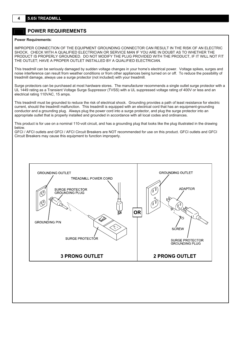 Smooth Fitness 5.65I User Manual | Page 4 / 28