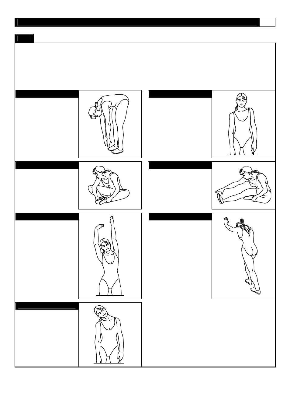 Stretching routine | Smooth Fitness 9.45ST User Manual | Page 35 / 37