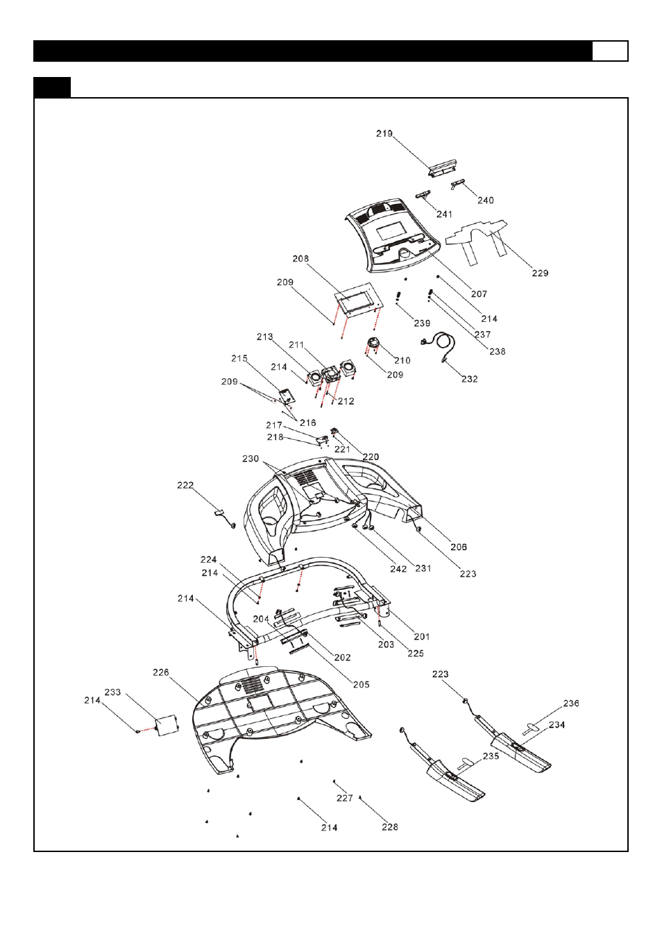 Parts diagram | Smooth Fitness 835 User Manual | Page 13 / 46