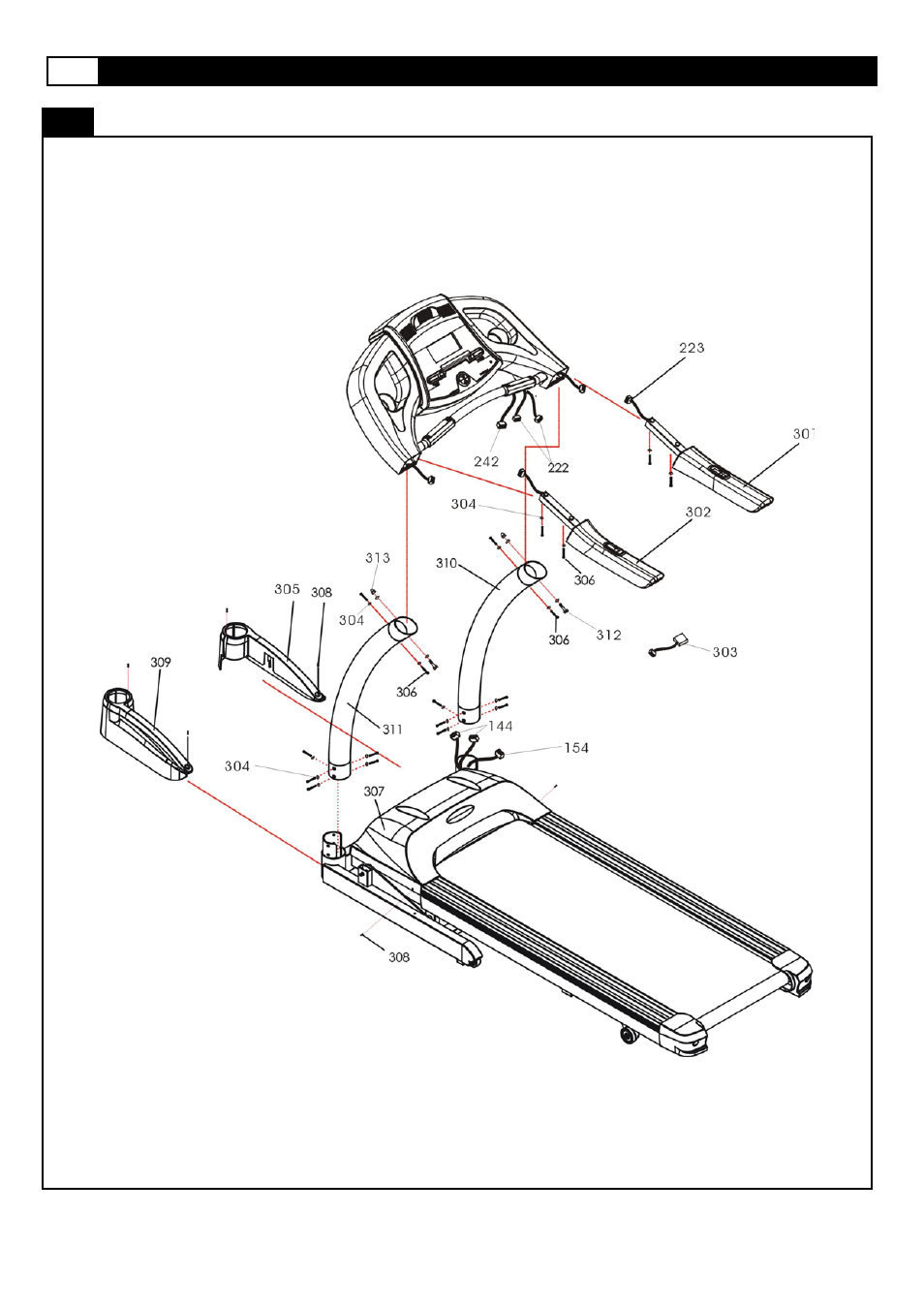 Parts diagram | Smooth Fitness 835 User Manual | Page 14 / 46