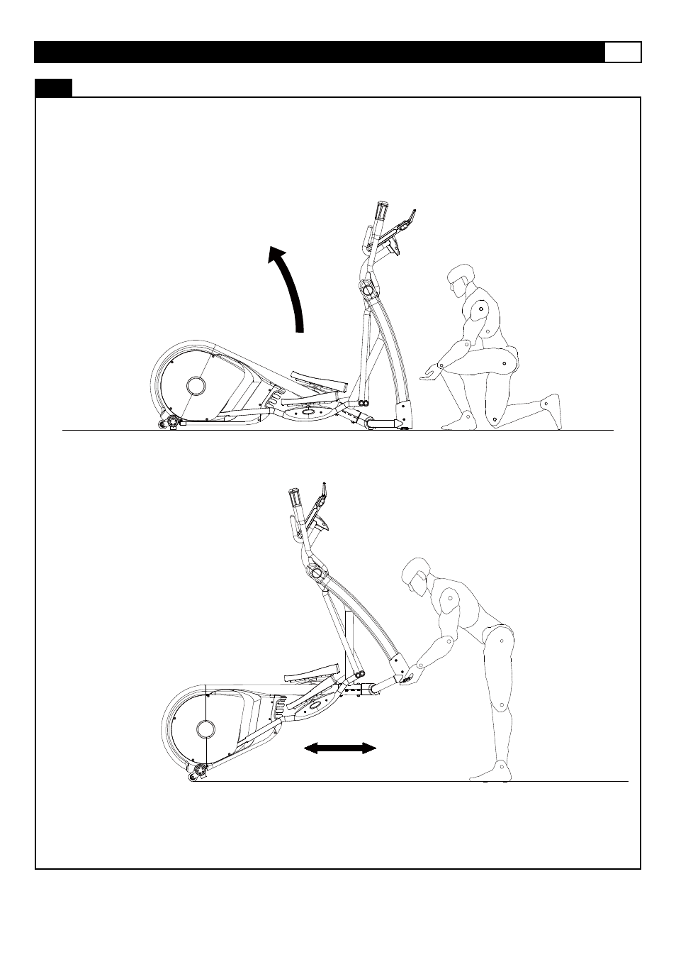 Transport instruction | Smooth Fitness ELLIPTICAL CE-3.6 User Manual | Page 27 / 41