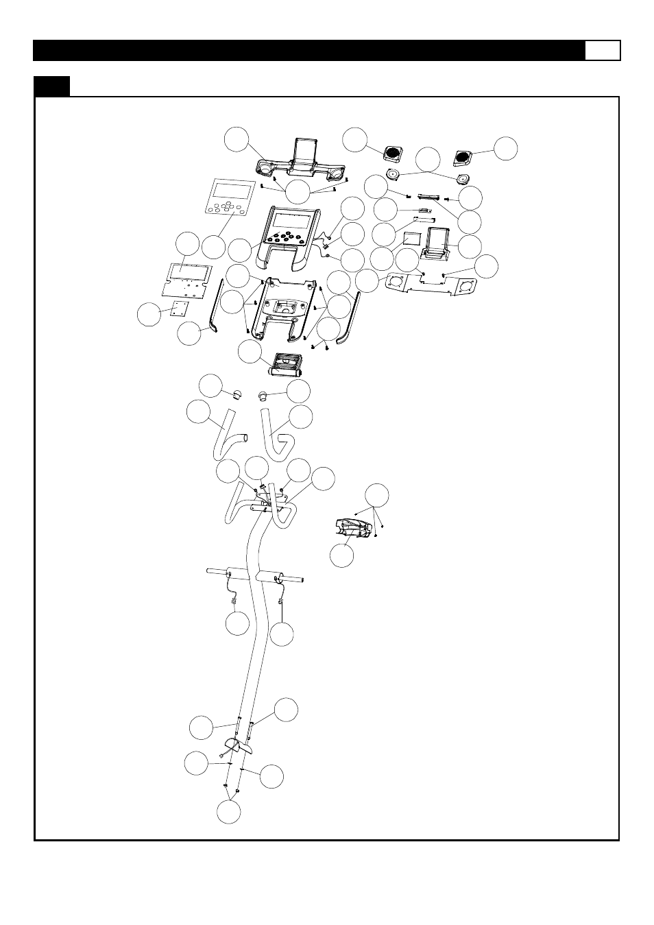 Parts diagram | Smooth Fitness ELLIPTICAL CE-3.6 User Manual | Page 9 / 41