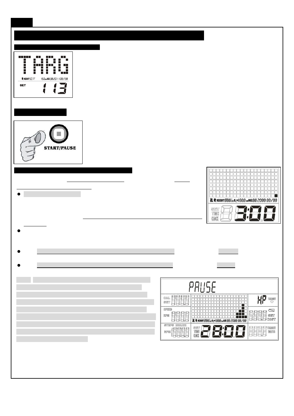 Computer operation, H.r.c. p, Onsole | Nstructions, Rogram (p13) | Smooth Fitness CE-8.0LC User Manual | Page 31 / 44