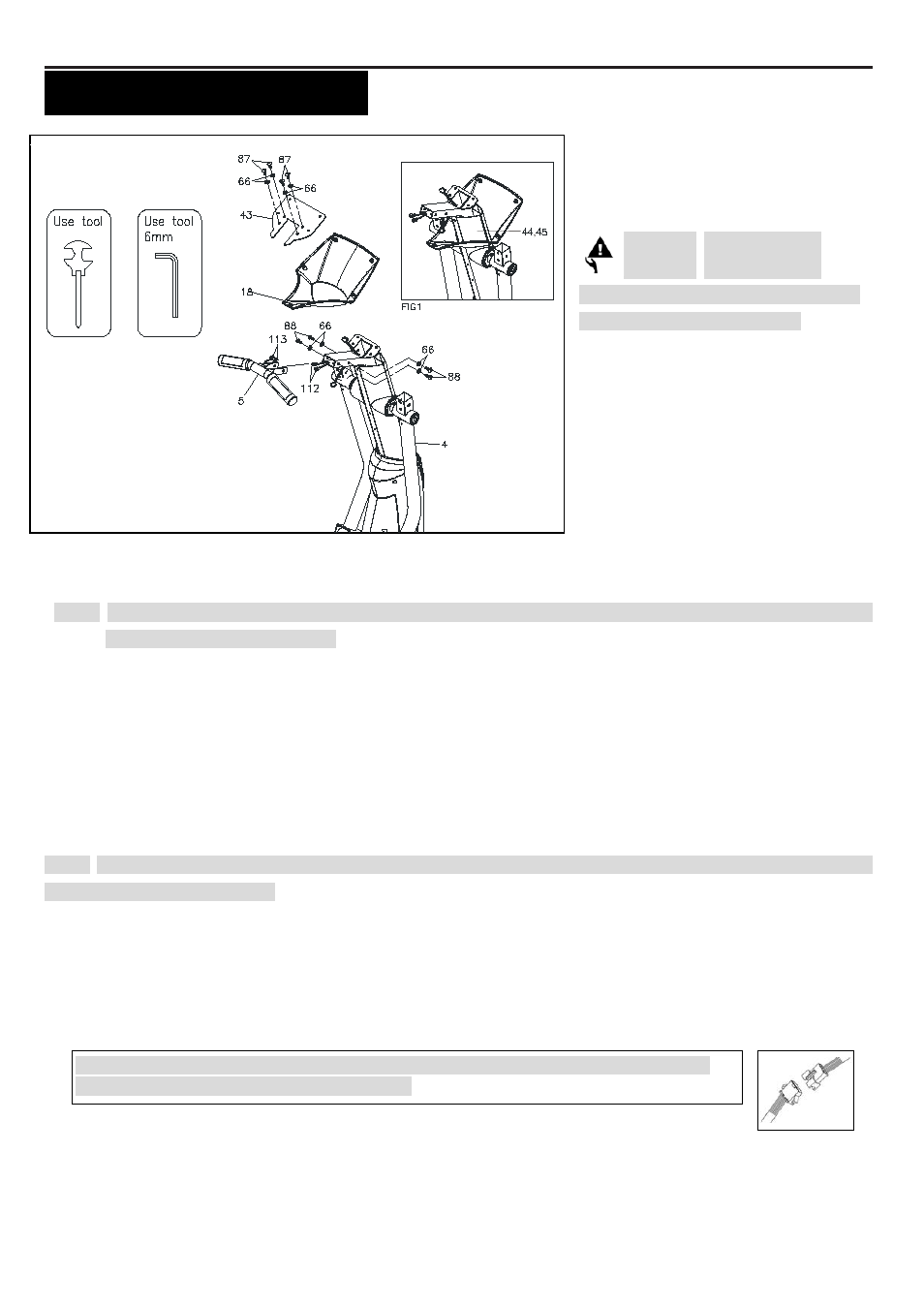 Ssembly, Nstructions | Smooth Fitness CE-8.0LC User Manual | Page 9 / 44