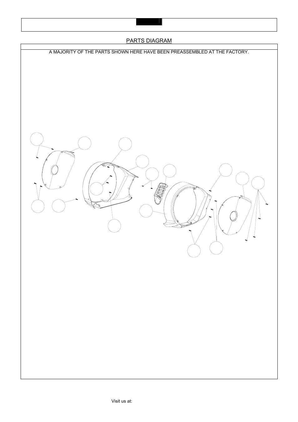 Parts diagram | Smooth Fitness CE 2.1 User Manual | Page 11 / 38