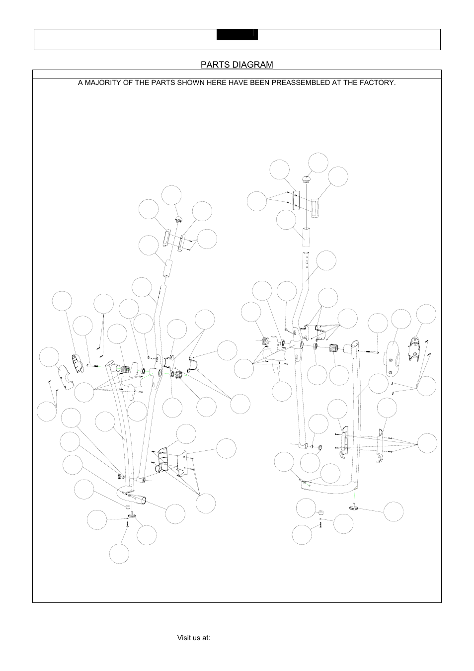 Parts diagram | Smooth Fitness CE 2.1 User Manual | Page 8 / 38