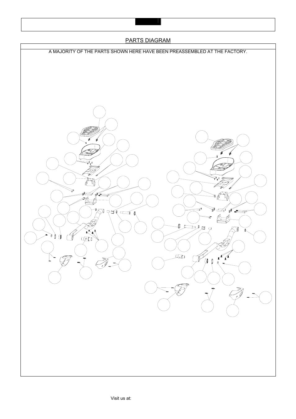 Parts diagram | Smooth Fitness CE 2.1 User Manual | Page 9 / 38