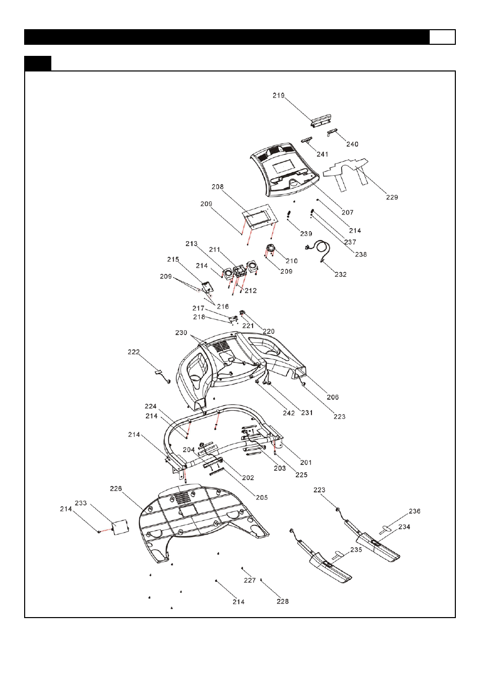 Parts diagram | Smooth Fitness 935 User Manual | Page 13 / 45