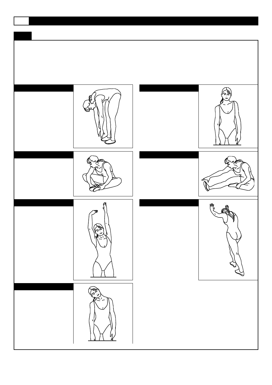 Stretching routine | Smooth Fitness 935 User Manual | Page 26 / 45