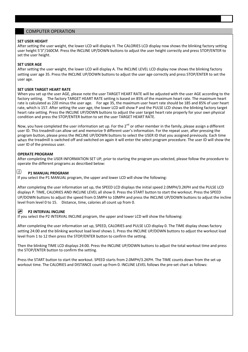 Smooth Fitness 5.45 User Manual | Page 33 / 45