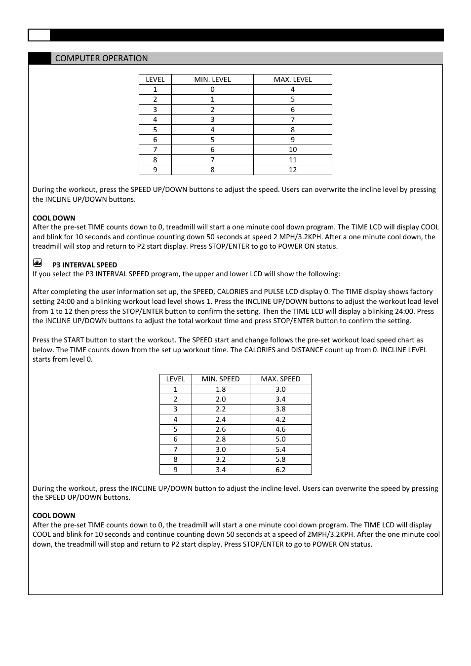 Smooth Fitness 5.45 User Manual | Page 34 / 45