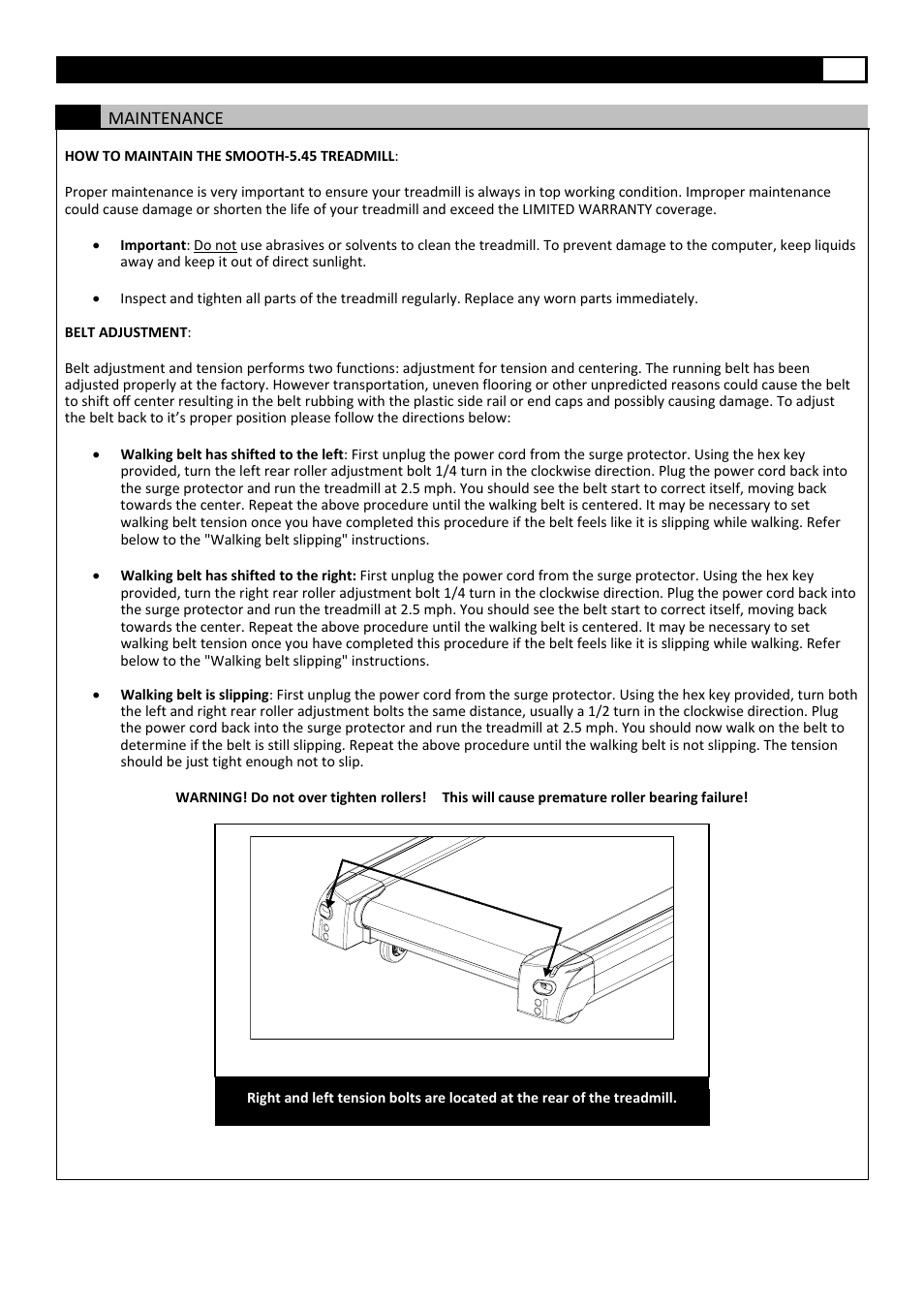 Smooth Fitness 5.45 User Manual | Page 37 / 45