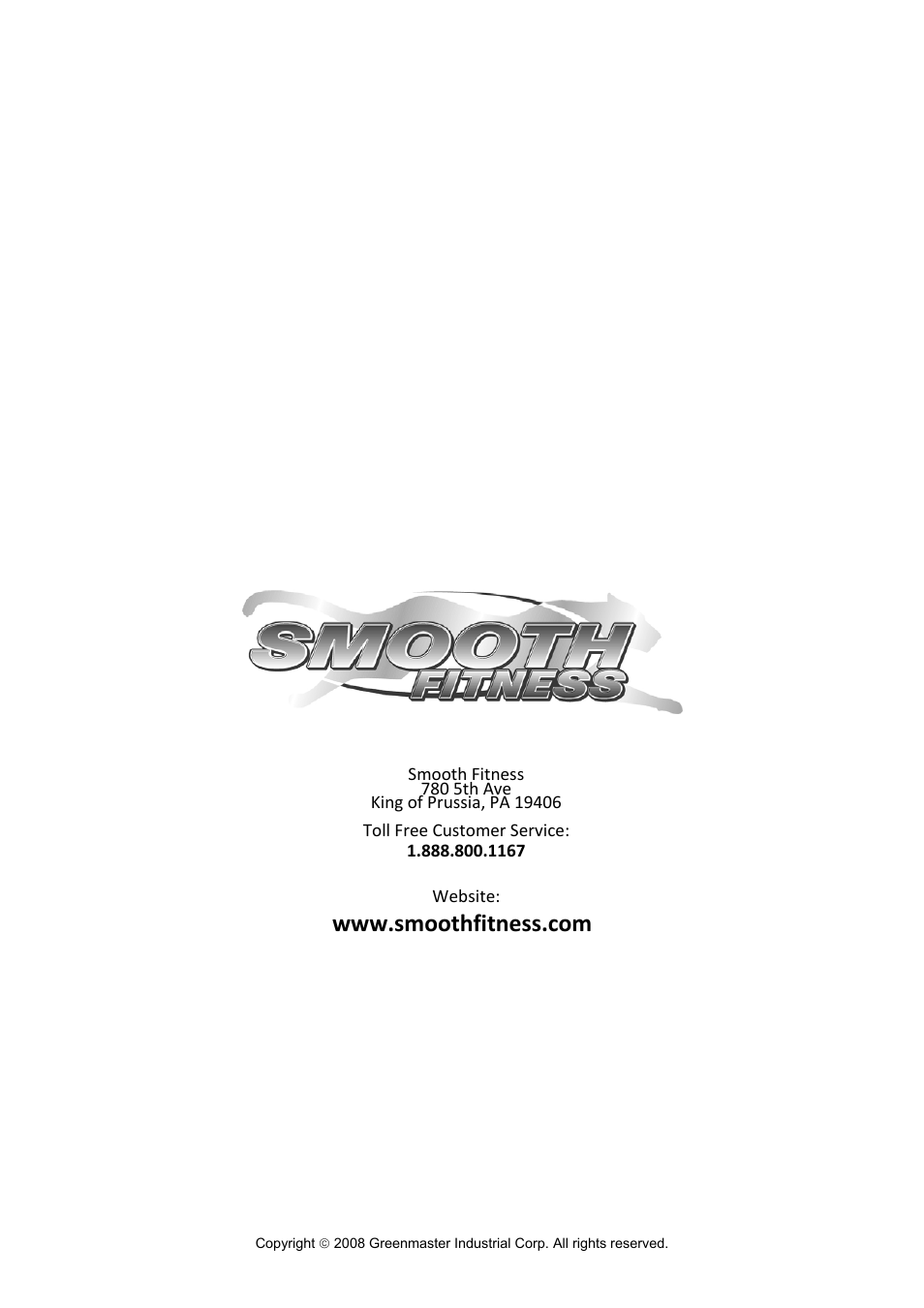 Smooth Fitness 5.45 User Manual | Page 45 / 45