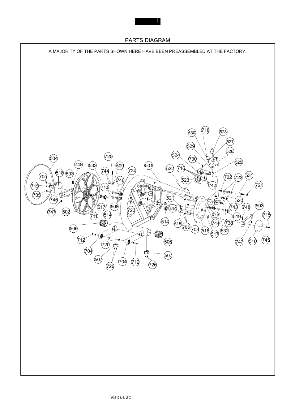 Parts diagram | Smooth Fitness CE 3.2 User Manual | Page 10 / 38