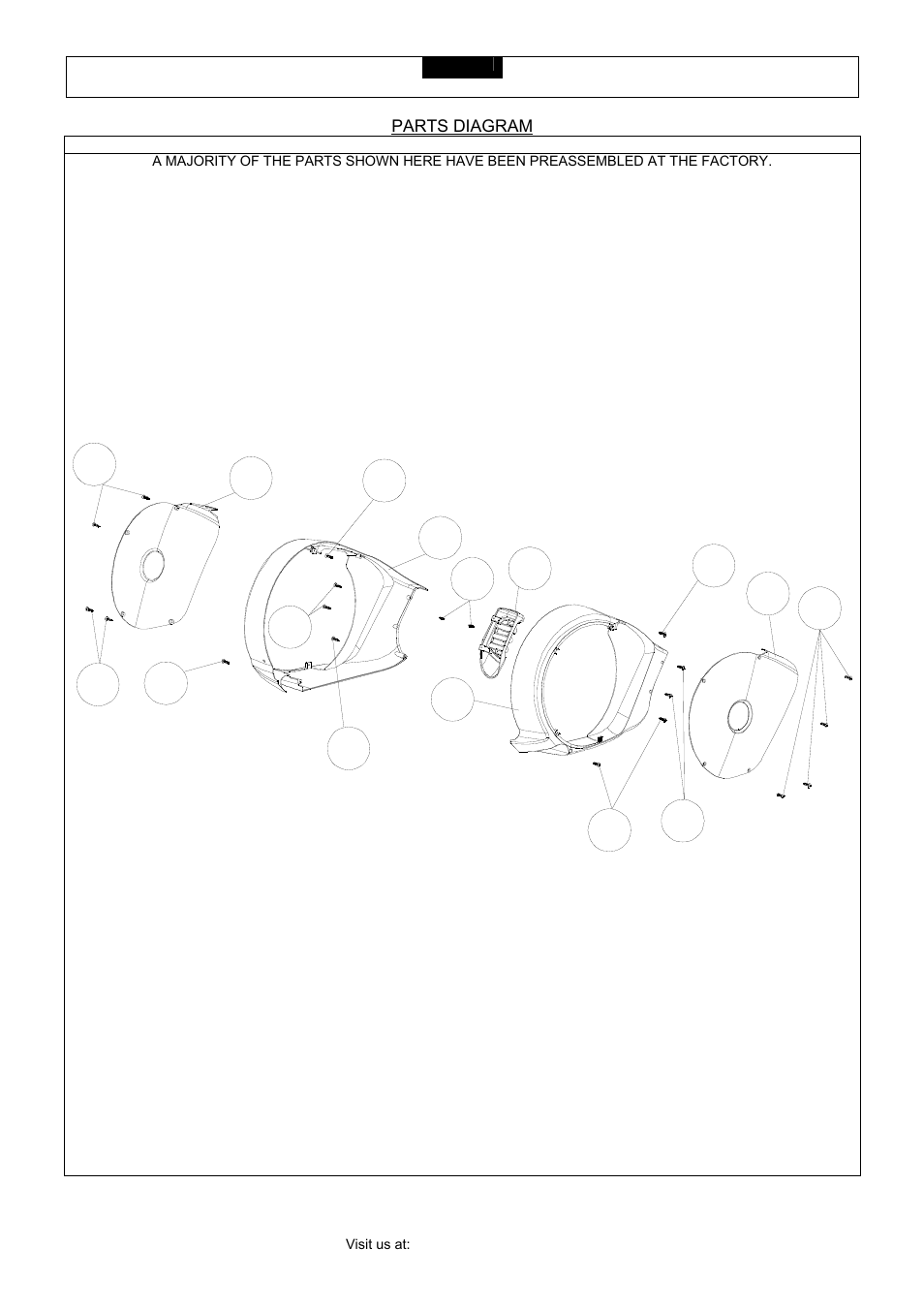 Parts diagram | Smooth Fitness CE 3.2 User Manual | Page 11 / 38