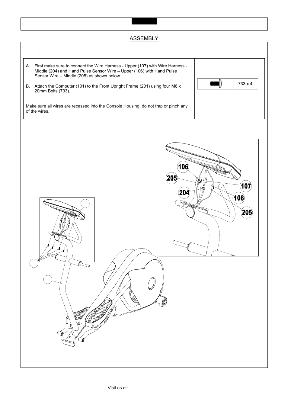 Assembly | Smooth Fitness CE 3.2 User Manual | Page 13 / 38