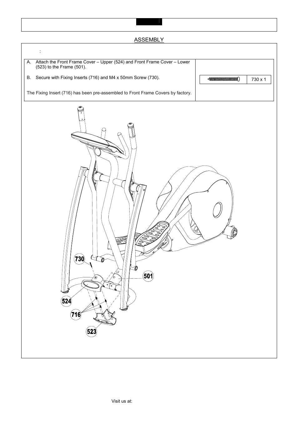 Assembly | Smooth Fitness CE 3.2 User Manual | Page 19 / 38