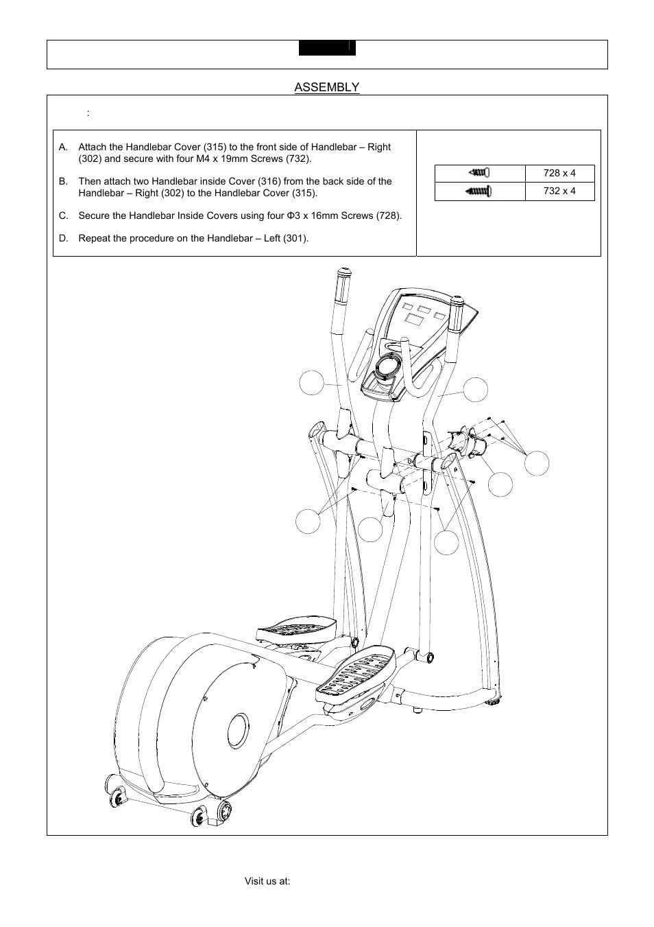 Assembly | Smooth Fitness CE 3.2 User Manual | Page 20 / 38