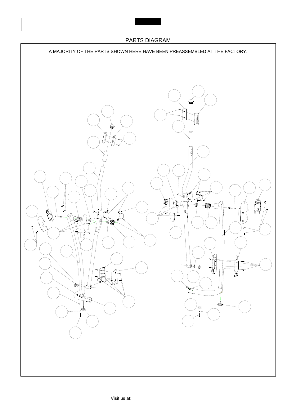 Parts diagram | Smooth Fitness CE 3.2 User Manual | Page 8 / 38