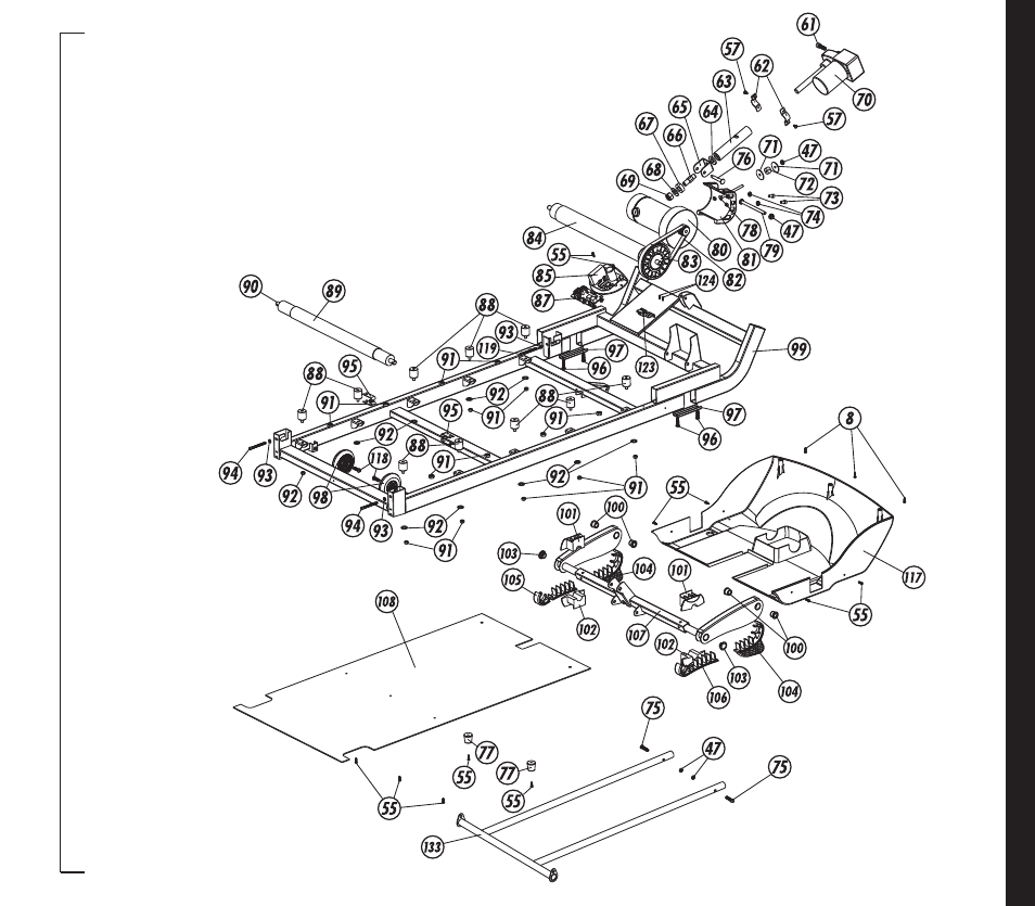 Part s diagram | Smooth Fitness EVO 2CD User Manual | Page 39 / 40