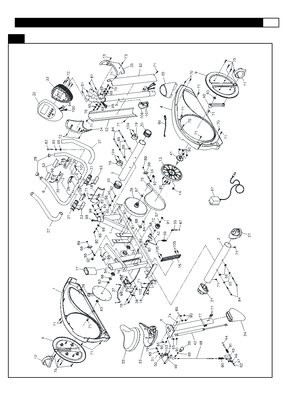 Parts diagram | Smooth Fitness V380 User Manual | Page 11 / 48