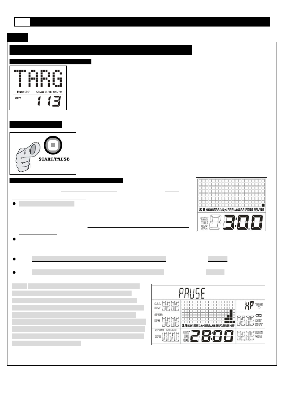 Computer operation, H.r.c. p, Onsole | Nstructions, Rogram (p13) | Smooth Fitness V380 User Manual | Page 42 / 48