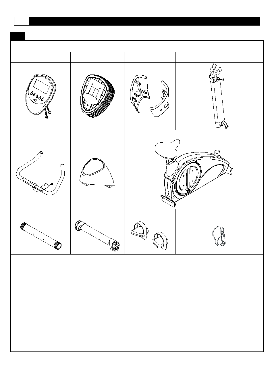 Supplied components / supplied hardware | Smooth Fitness V380 User Manual | Page 6 / 48