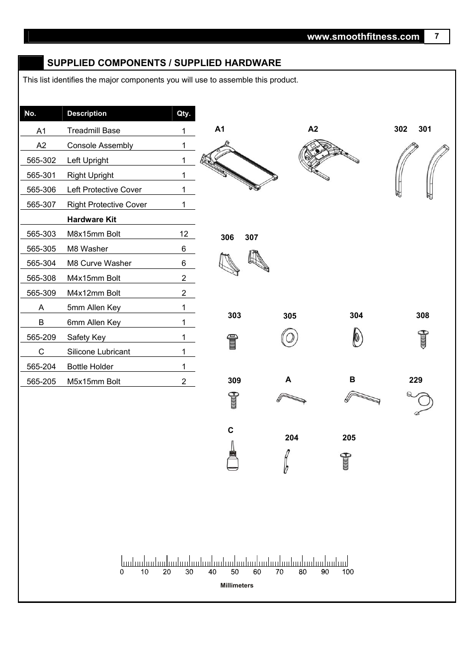 Smooth Fitness 5.65S User Manual | Page 7 / 41