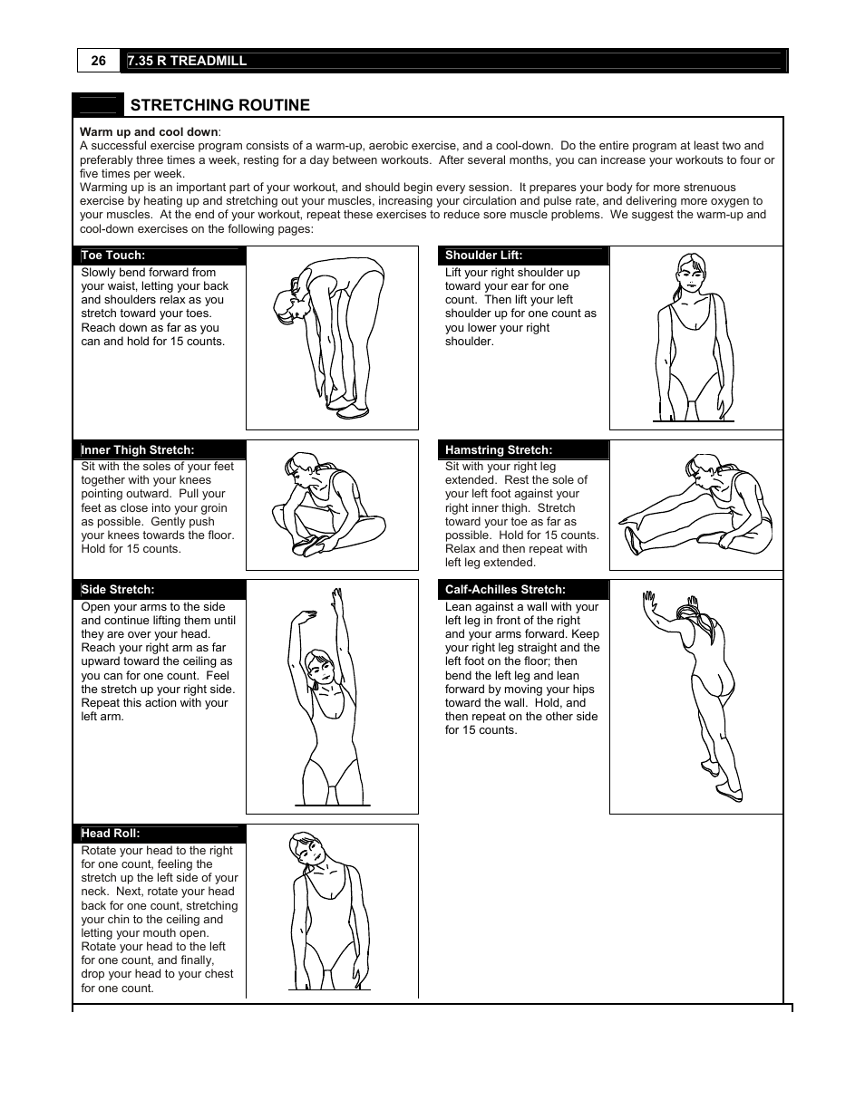 Smooth Fitness 7.35 R User Manual | Page 26 / 39