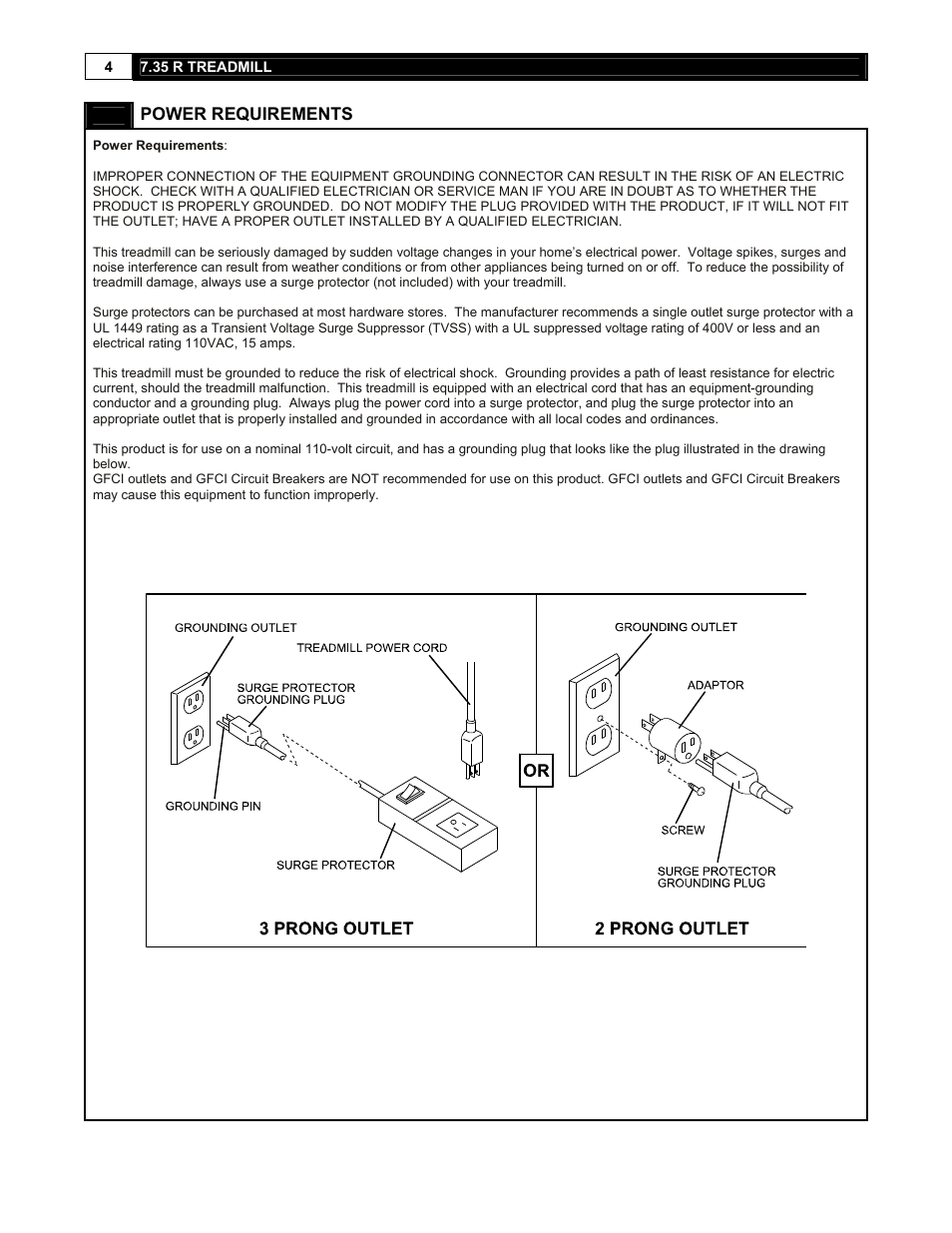 Smooth Fitness 7.35 R User Manual | Page 4 / 39